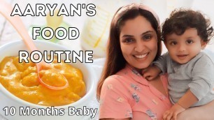 'Baby Aaryan\'s Food Routine | 10 Months Old Baby | Baby Aaryan | Nimmy Arungopan | Arun Gopan'