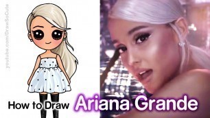 'How to Draw Ariana Grande | No More Tears Left To Cry Music Video'