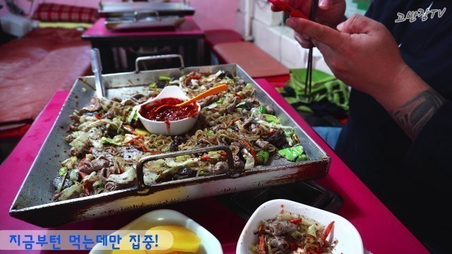 'Baek sundae, korean food , seoul, sillim , 20년 단골!! 신림동 순대타운 백순대 혼자 가서 먹고 오기!!'