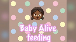 'How to make Baby Alive food + feeding'