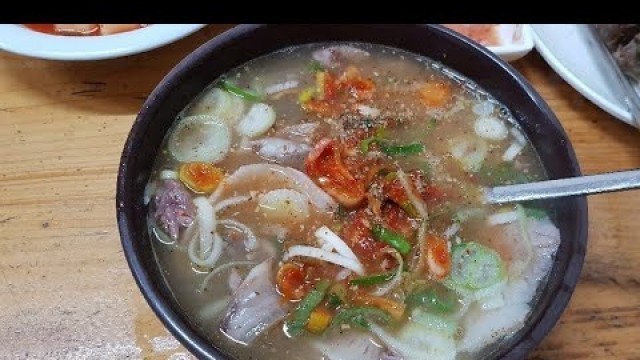 '인천맛집 이화찹쌀순대 순대국밥 sundae rice soup/korean food'