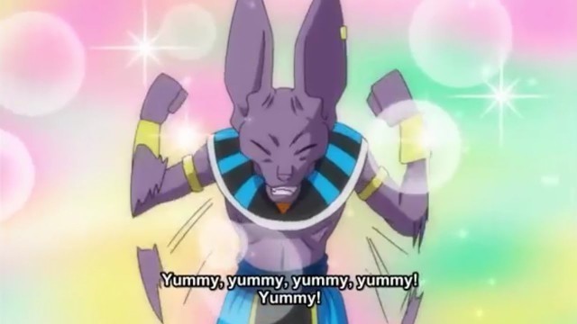 'Lord Beerus Taste The Delicious food Of The Universe'