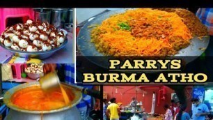 'Burma Food Atho In Chennai / Atho Recipe  / Street Food  / Parrys Corner'