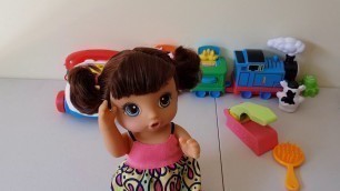 'Baby alive doll noodles making and food feeding nappy change part 2'