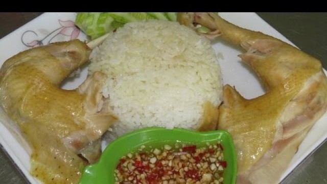 'Cambodian Girl Make Chicken Rice At Home - Simple Khmer Chicken Rice Recipe'