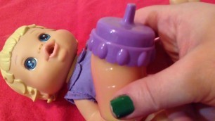 'How to Make Baby Alive Orange Juice and Feeding with Baby Alive Doll'