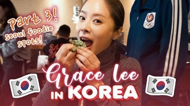 'PORK SKIN, COW INTESTINE & SUNDAE | Seoul Food Trip | Grace Lee in Korea Part 3'