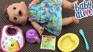 'Baby Alive Changing Time Baby Feeding With Green Veggies Doll Food'