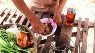 'Neem Flower Salad with Catfish Recipe - Khmer Food'