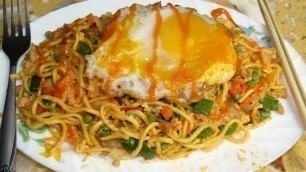 'Spicy Stir-fried Noodles With Vegetable Recipe - Khmer Food Cooking'