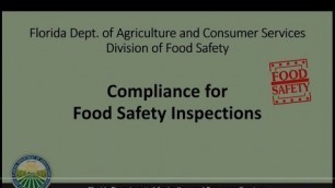 'Compliance for Food Safety Inspections'