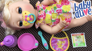 'Feeding Baby Alive Real Surprises Eloise Green Veggies Doll Food'