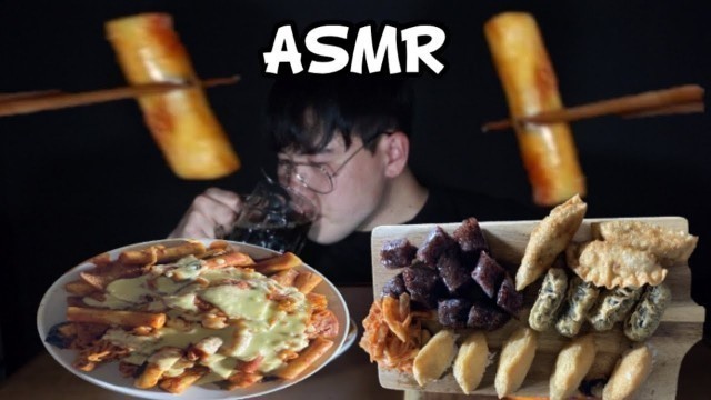 'ASMR Korean street food Tteokboki Sundae Fried Dumpling 먹방 MUKBANG No talking Jello asmr'