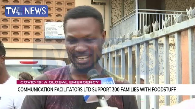 'Communication Facilitators Ltd support 300 families with food stuff'