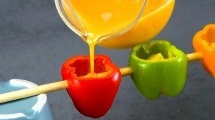 'Stuff Mini Peppers With These 2 Ingredients | 5 Fun Ways To Eat Food On A Stick!'