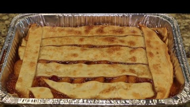 'EASY Peach Cobbler Recipe - How to make the BEST PEACH COBBLER!'