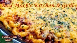 'Beef and Sausage Chili Macaroni and Cheese Recipe / Soul Food 101'