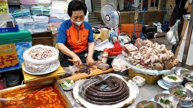 '암뽕순대 할머니 근황 / 순대맛집 / 서문시장 / sausage korean food / pork intestine / korean street food'