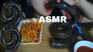 'ASMR SPICY TTEOKBOKKI + SUNDAE (KOREA FOOD) EATING SOUNDS MUKBANG 국물 떡볶이 통순대 리얼사운드 먹방'