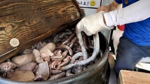 '“1인분인데 이렇게 많이~?” 맛있다고 소문난 의정부 순대 트럭! 순대 맛집 korean food sundae, korean street food'