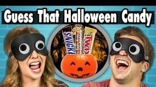 'GUESS THAT HALLOWEEN CANDY CHALLENGE! | COLLEGE KIDS vs. FOOD'