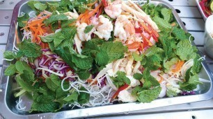 'Cambodia Food - Chicken Salad Recipe - Chicken Salad with Cambodia Noodle'