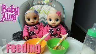 'BABY ALIVE Twins Eat Thanksgiving Dinner baby alive videos'