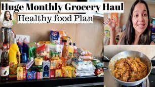 'Indian Monthly Grocery Shopping & Haul-Healthy Food Stuff || Indian Style Chicken Fried Rice'