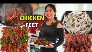 'KHMER FOOD, HOW TO COOK CHICKEN FEET FAST AND EASY, របៀបធ្វើខជើងមាន់'