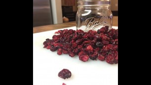 'DEHYDRATING LEFT OVER CRANBERRIES TO MAKE CRAISINS'