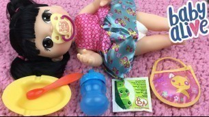 'Feeding Baby Alive Sweet Spoonfuls Vintage Peas Doll Food'