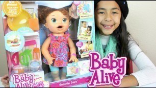 'Baby Alive Doll Eats and Poops Play-Doh Snackin Sara|B2cutecupcakes'