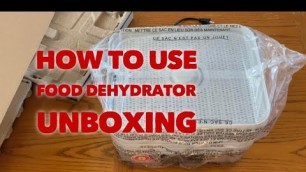 'How to use Food Dehydrator Hamilton Beach. Unboxing. English Version.'