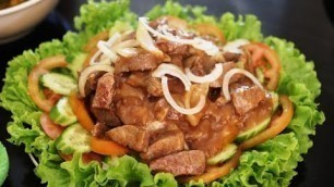 'របៀបឆាសាច់គោឡុកឡាក How To Make Khmer Dice Beef Lok Lak Cambodian Super Food'