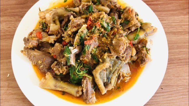 'Kh-28 How to Cook Stir Fried Duck with Holy Basil | Khmer Food Delicious | Cha Kdao Tea Kapa'