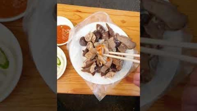 '맛순대 부산 개금시장 1인칭 먹방 sundae korean food mukbang 부산맛집 개금맛집 구워먹는 순대 2'