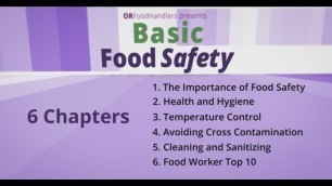 'Basic Food Safety for Oregon: Introduction (American Sign Language Version)'