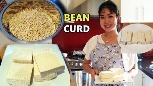 'How To Make Tofu Bean Curd របៀបធ្វើតៅគរ័, Khmer food Cooking Show'