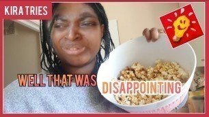 '5 MINUTE CRAFTS WHY??? | Trying 5 minute craft FAMILY popcorn recipes *fail* | Kira tries'