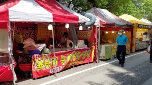 '수원 화요일장 순대곱창볶음 Stir-fried Sundae Gopchang korean food'