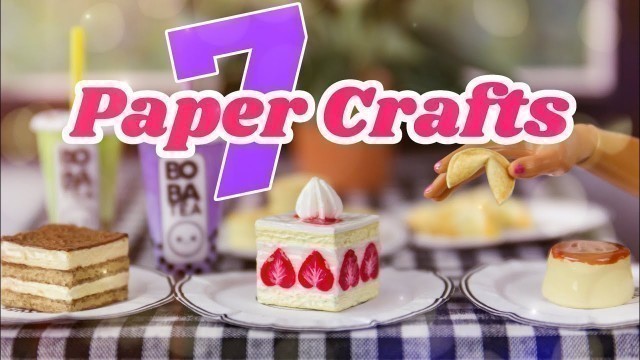 'DIY - How to Make : 7 Paper Crafts | Food Stuff'