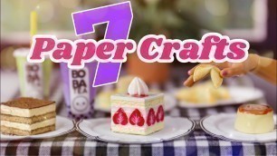 'DIY - How to Make : 7 Paper Crafts | Food Stuff'