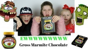 'Gross Marmite Chocolate Candy Challenge Love It Or Hate It Kids React'