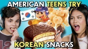 'American Teens Try Korean Snacks! | People Vs Food'