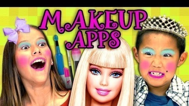 'KIDS PLAY MAKEUP APPS?! (Kids React: Gaming)'