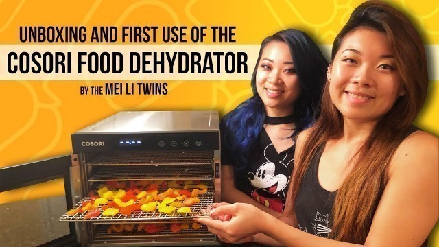 'Cosori Food Dehydrator Unboxing and First Use by the Mei Li Twins'