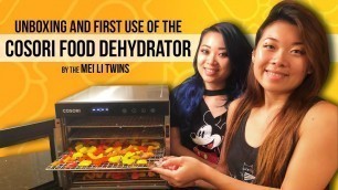 'Cosori Food Dehydrator Unboxing and First Use by the Mei Li Twins'