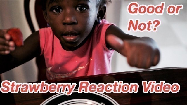 'Strawberry Reaction Video ( Kids React To Food)'