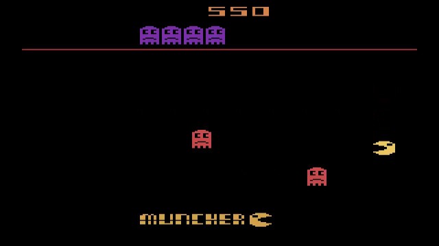 'ATARI 2600 Pac Muncher ELEMENTS FROM PAC MAN PACMAN Fast Food Hack 2004 James Francis'