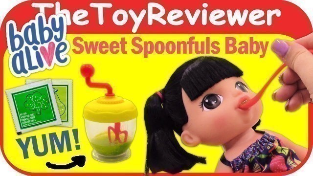 'Baby Alive Sweet Spoonfuls Baby Doll Black Hair Asian Poop Eat Unboxing Toy Review by TheToyReviewer'